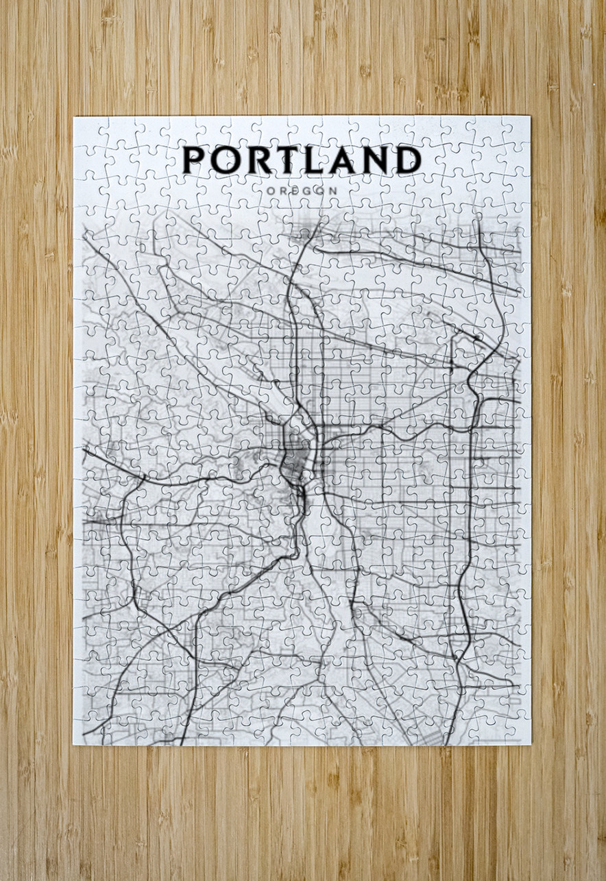 Portland portrait 2 3 CityMapsArt Puzzle printing