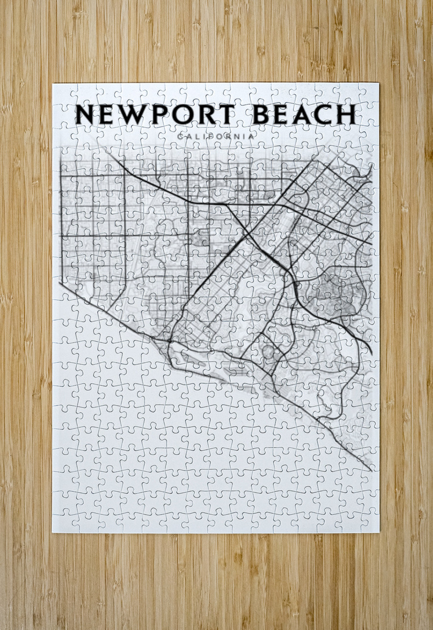 NewPortBeach portrait 2 3 CityMapsArt Puzzle printing