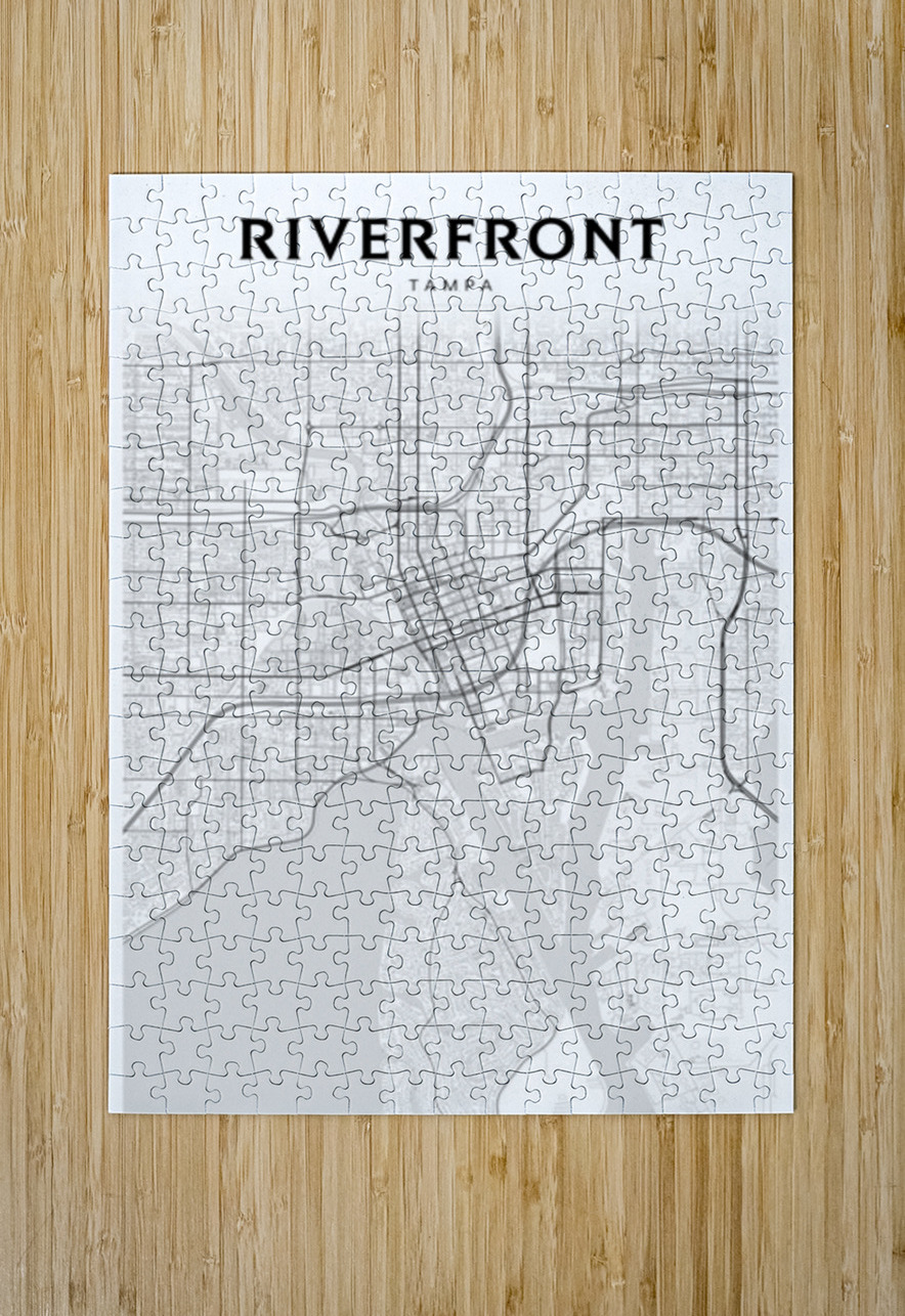 Riverfront portrait 2 3 CityMapsArt Puzzle printing