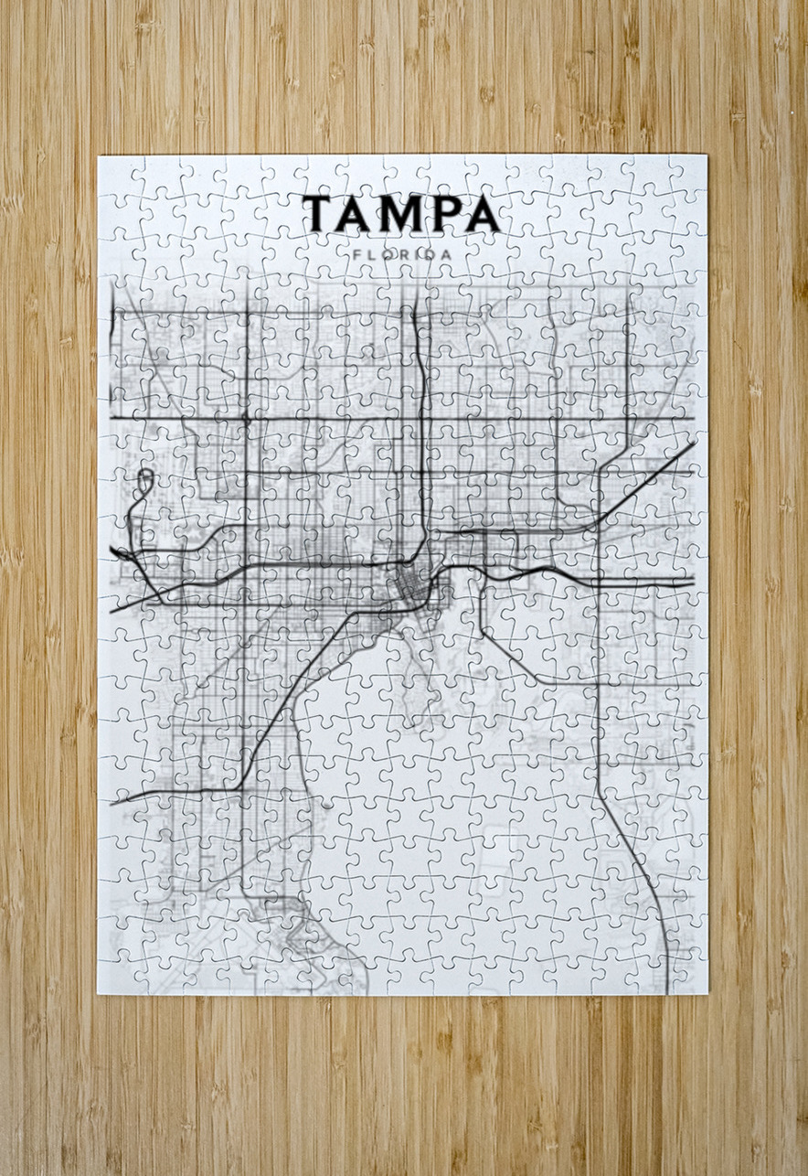 Tampa portrait 2 3 CityMapsArt Puzzle printing