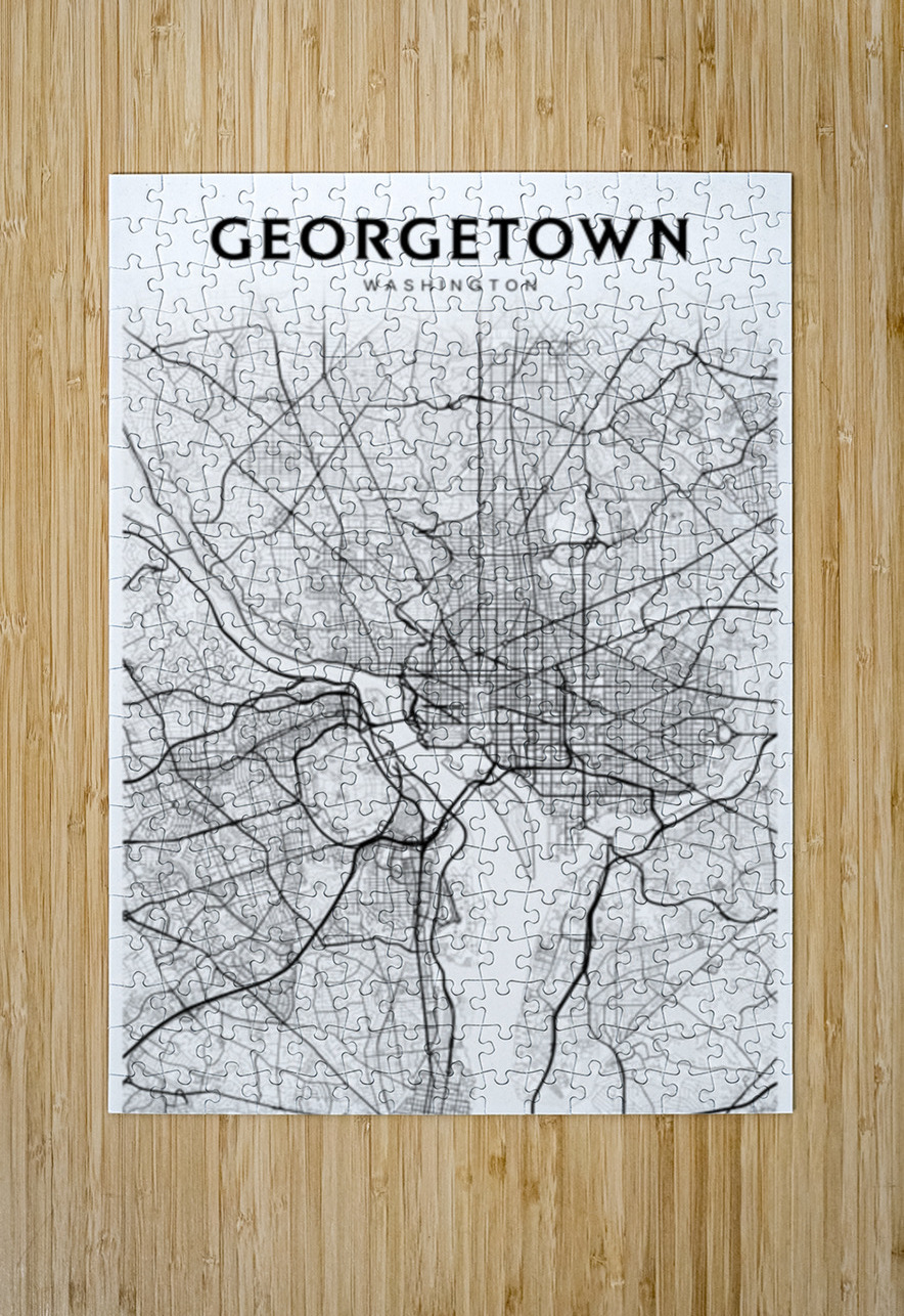 Georgetown portrait 2 3 CityMapsArt Puzzle printing