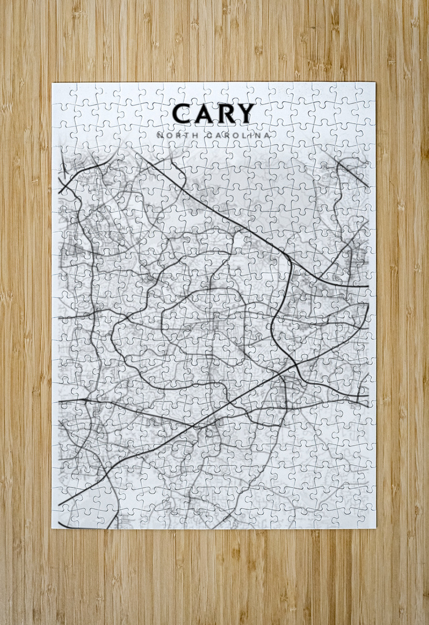 Cary portrait 2 3 CityMapsArt Puzzle printing