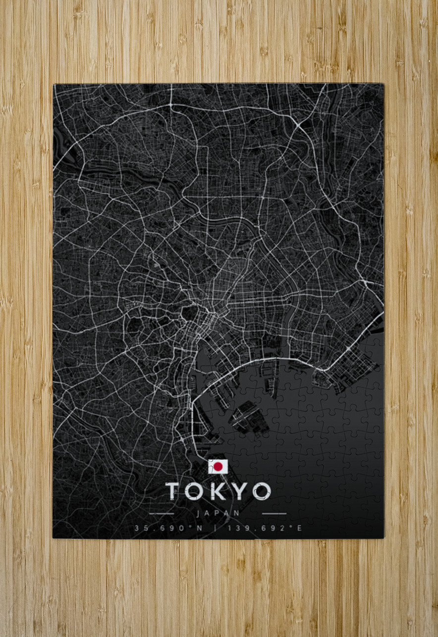 Tokyo3a CityMapsArt Puzzle printing
