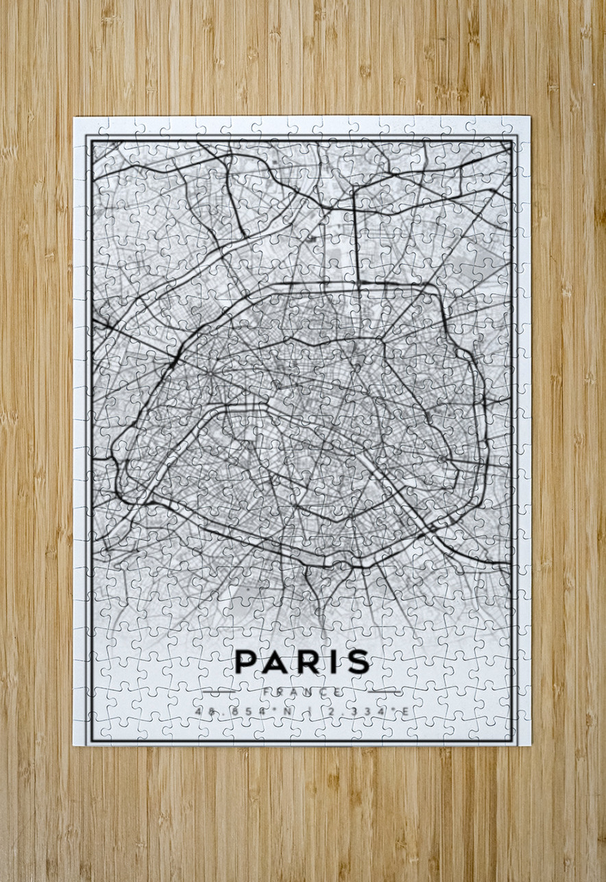 Paris portrait 2 3 CityMapsArt Puzzle printing