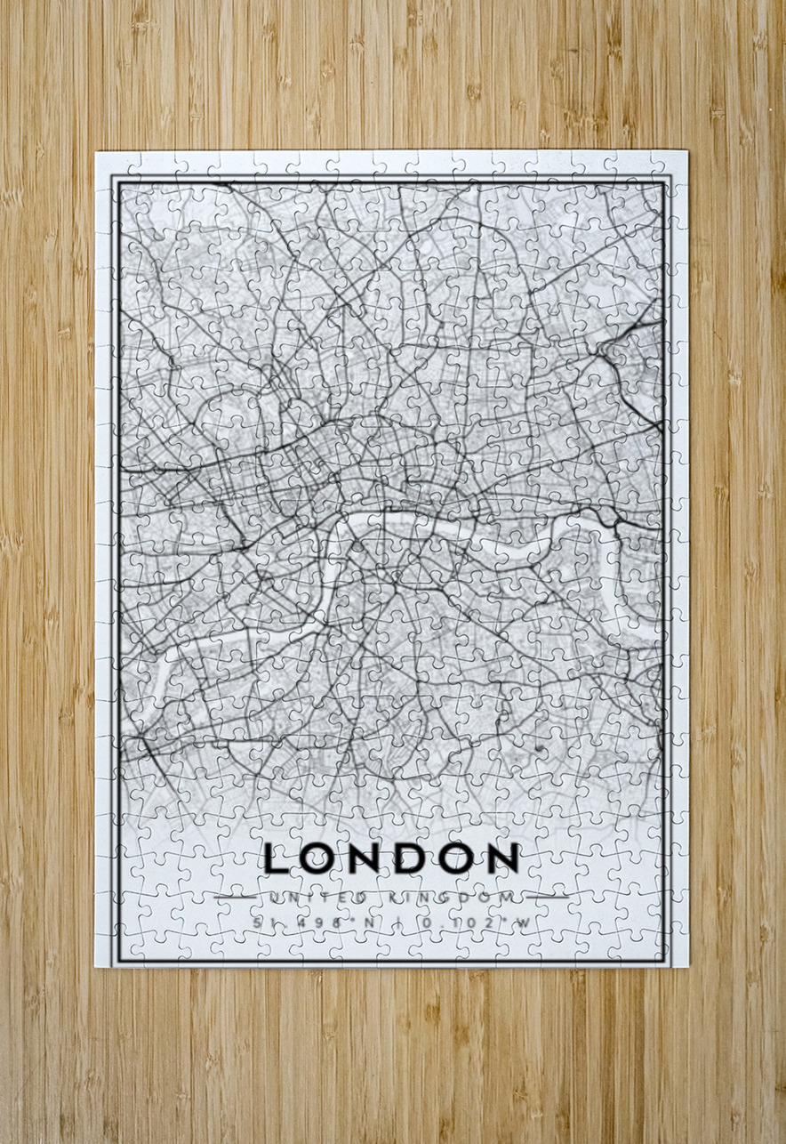 London portrait 2 3 CityMapsArt Puzzle printing