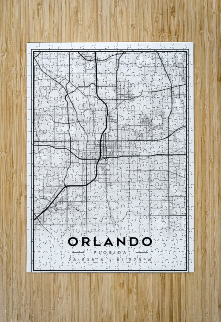 Orlando portrait 2 3 CityMapsArt Puzzle printing