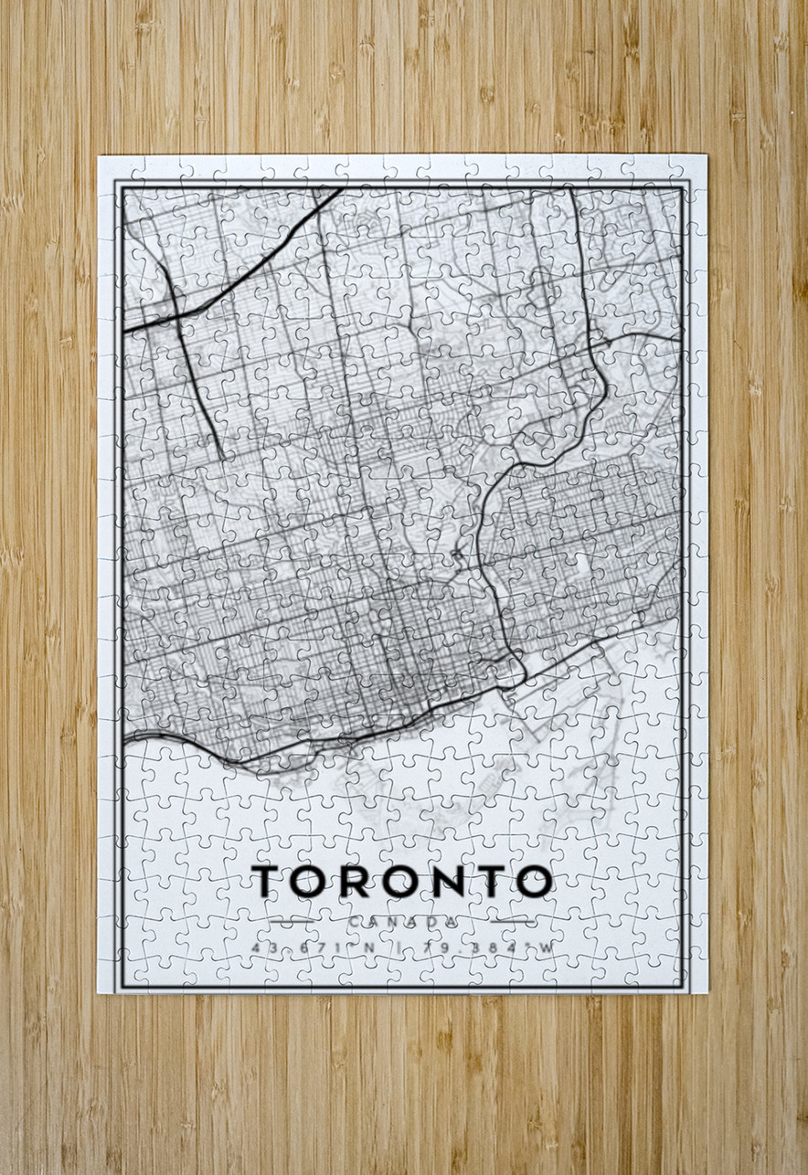 Toronto portrait 2 3 CityMapsArt Puzzle printing