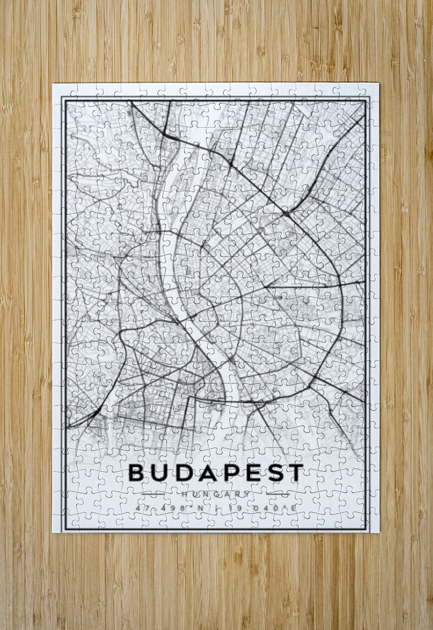 Budapest portrait 2 3 CityMapsArt Puzzle printing