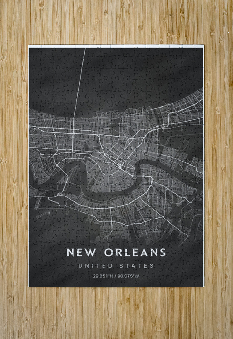 portrait 2 3 new orleans CityMapsArt Puzzle printing