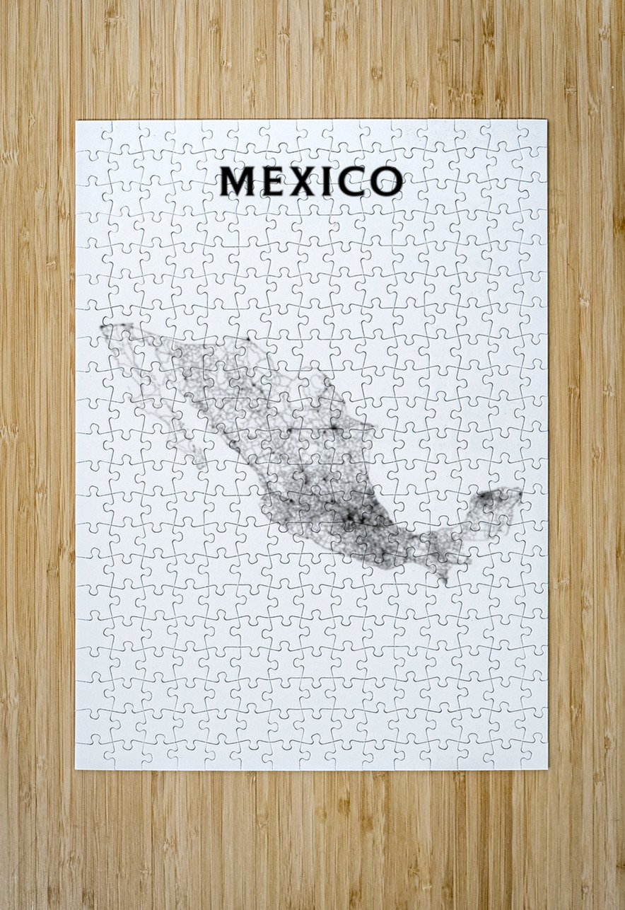 portrait 2 3 mexico CityMapsArt Puzzle printing