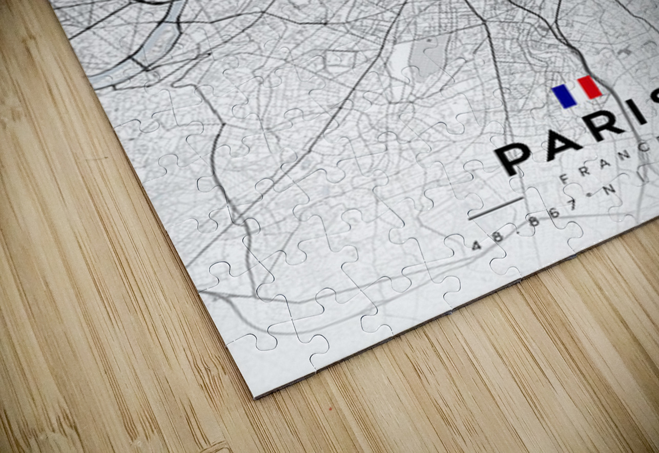 Paris Minimalist Poster  CityMapsArt Puzzle