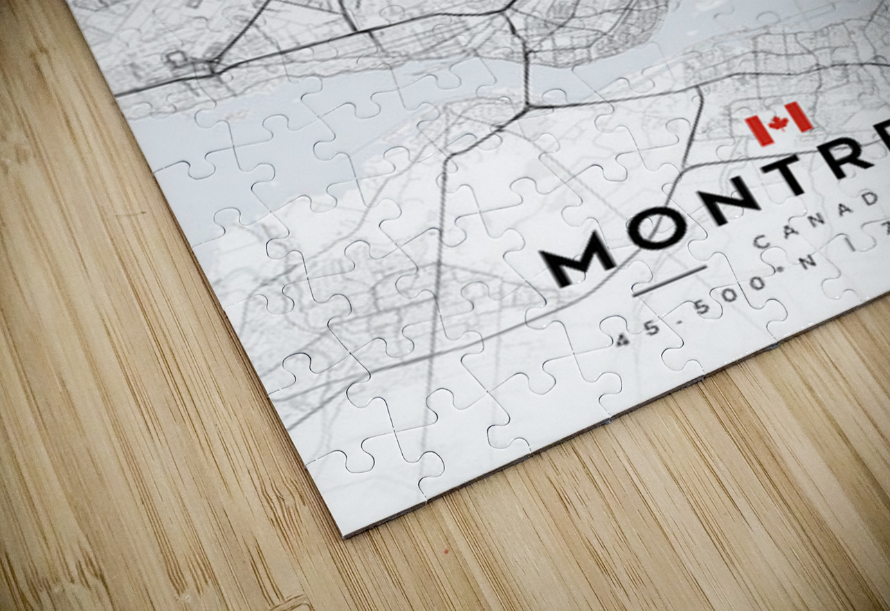 Montreal Light Edition | City Map Art Print CityMapsArt Puzzle