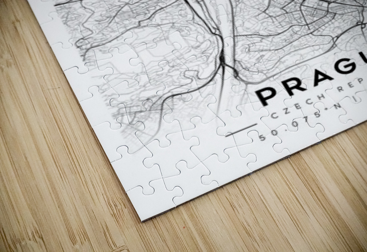 Prague portrait A Series CityMapsArt Puzzle