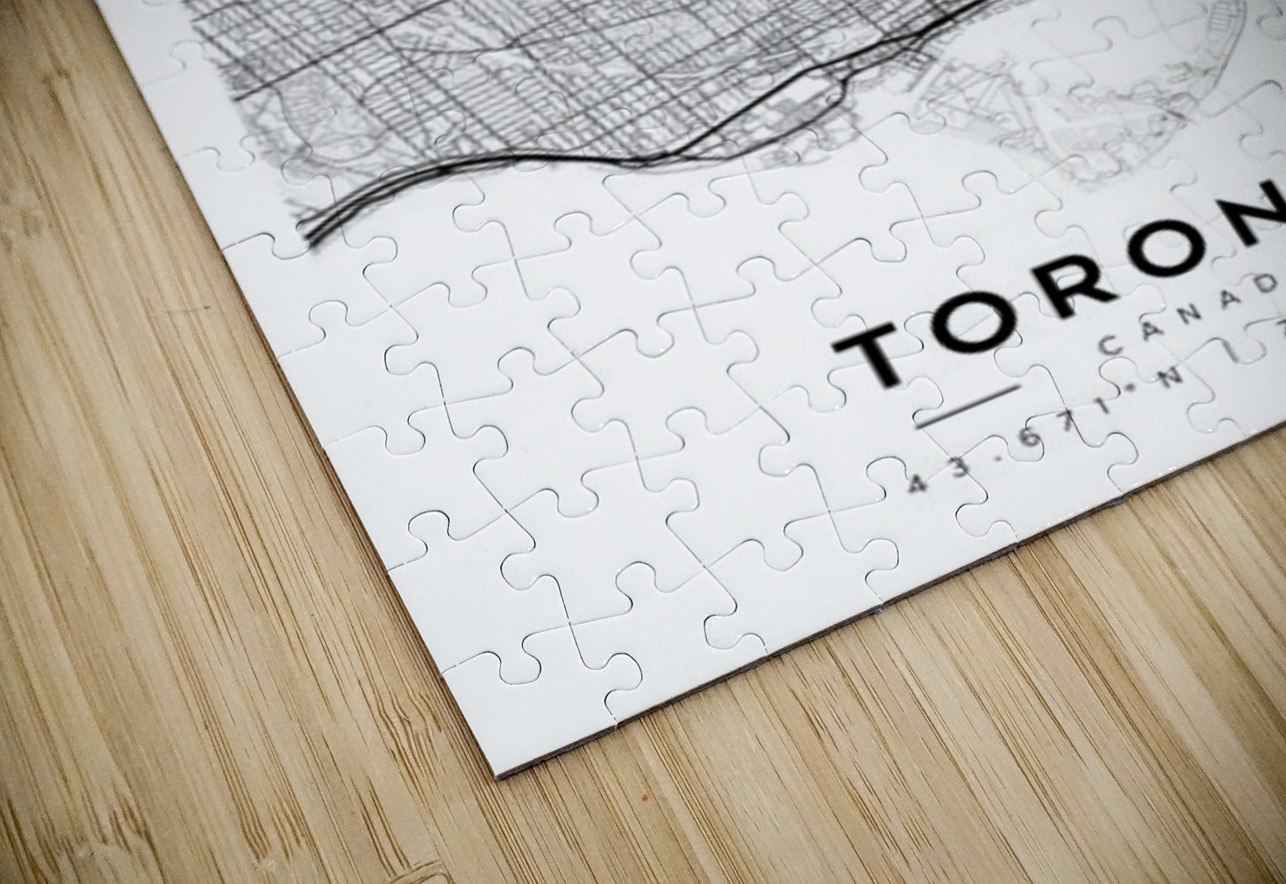Toronto portrait A Series CityMapsArt Puzzle