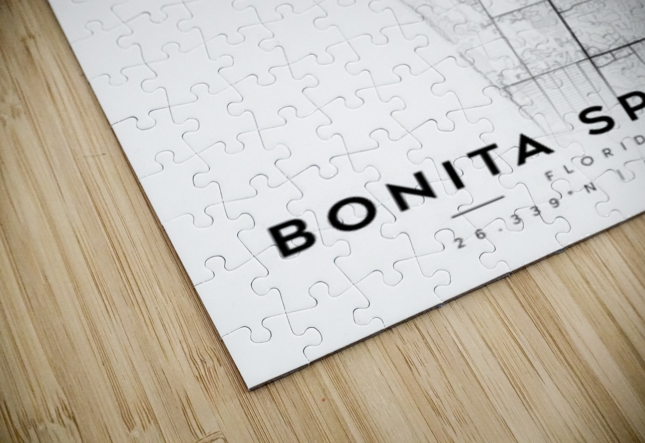 BonitaSprings portrait A Series CityMapsArt Puzzle