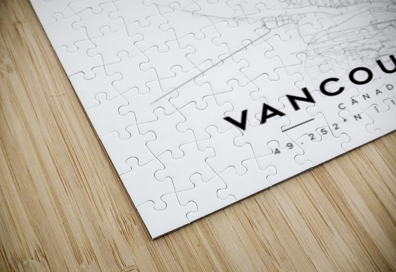 Vancouver portrait A Series CityMapsArt Puzzle
