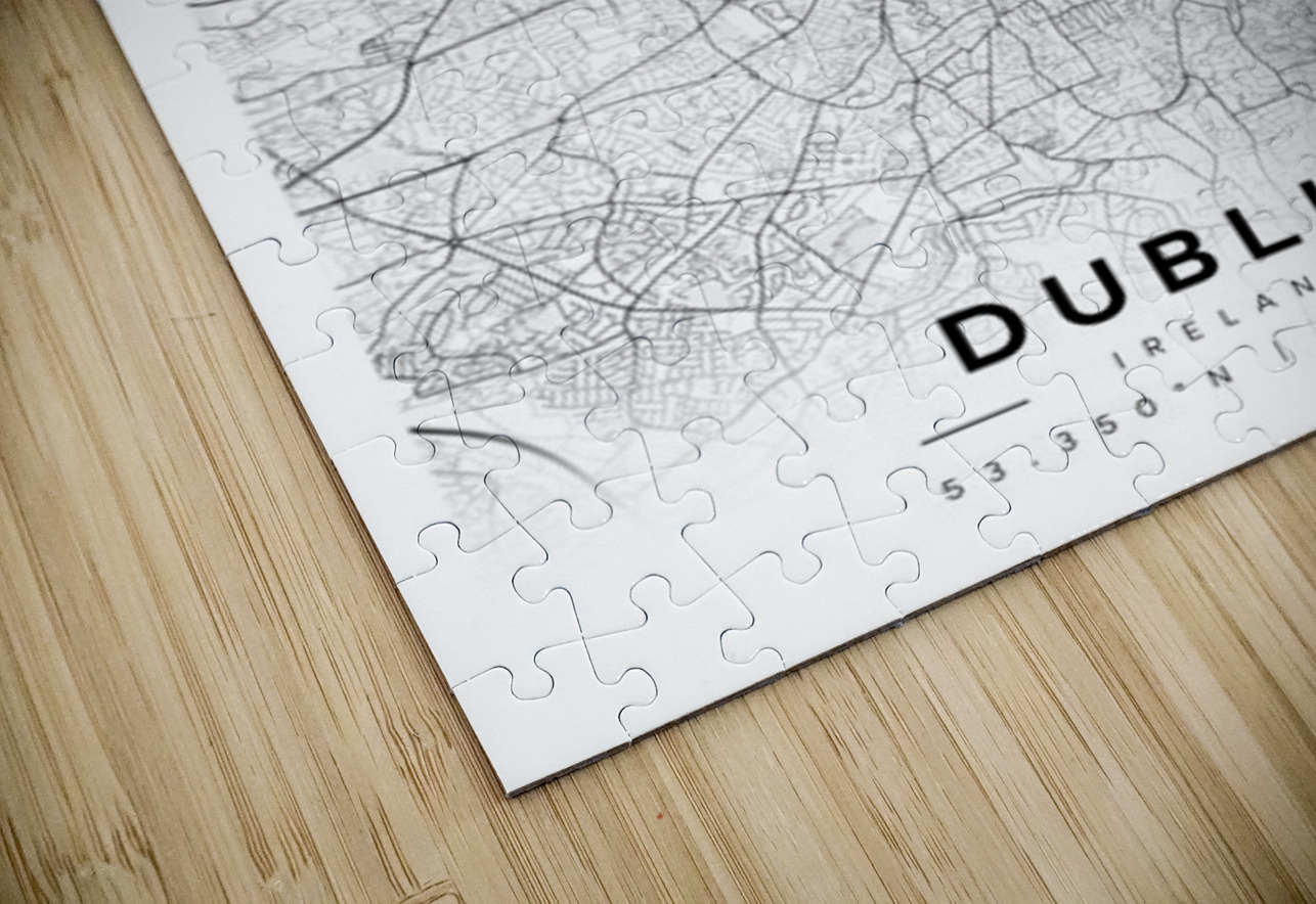 Dublin portrait A Series CityMapsArt Puzzle