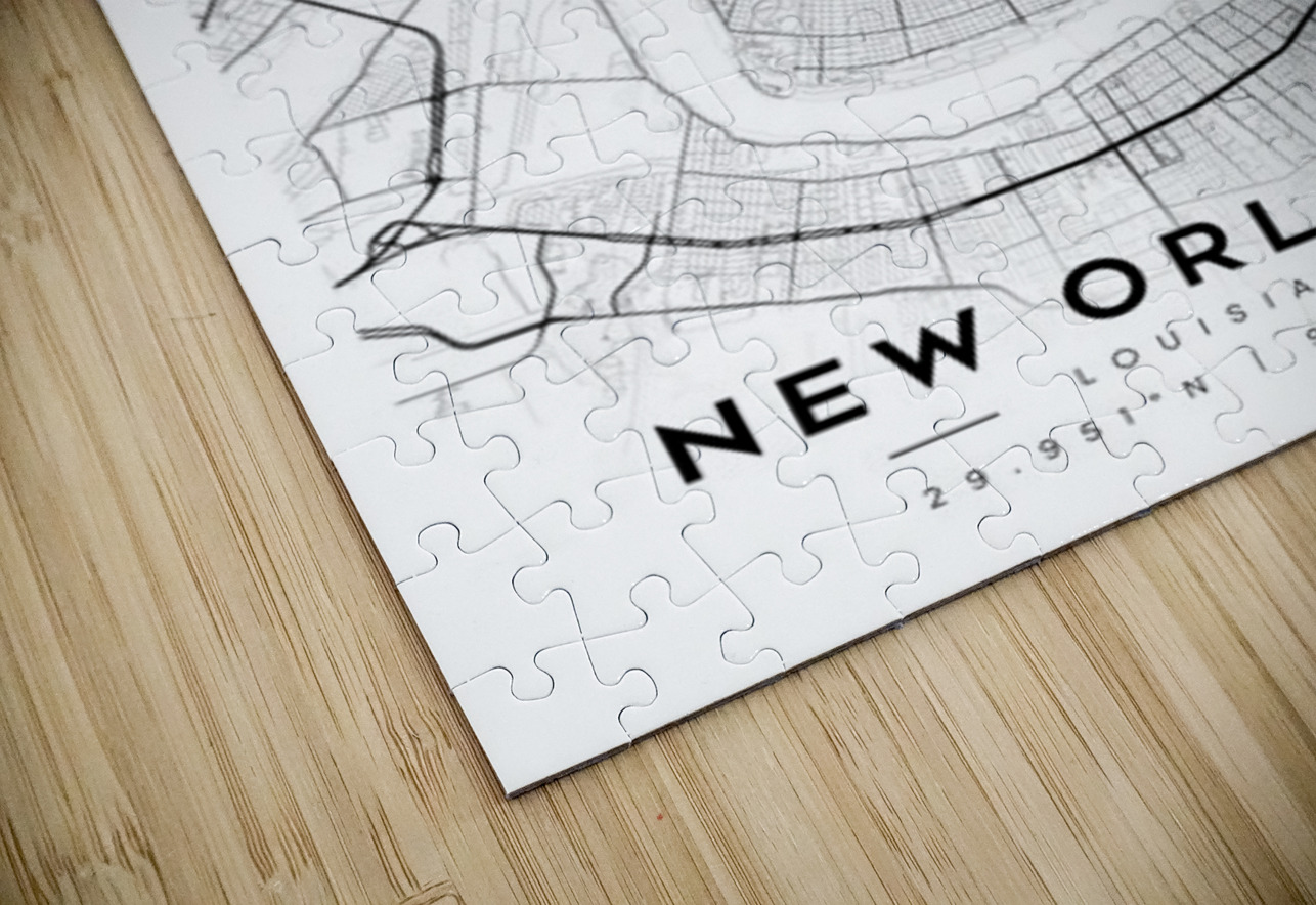 NewOrleans portrait A Series CityMapsArt Puzzle