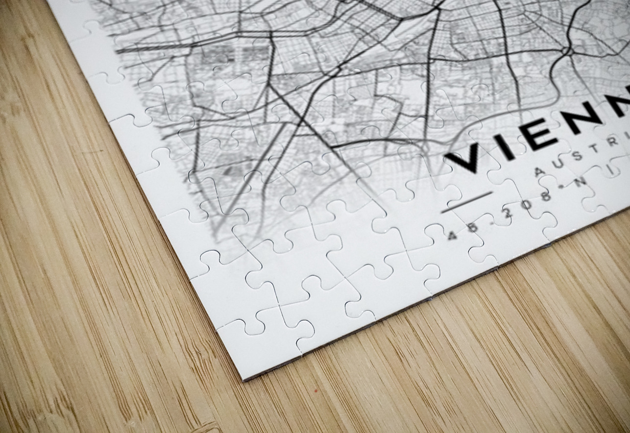 Vienna portrait A Series CityMapsArt Puzzle