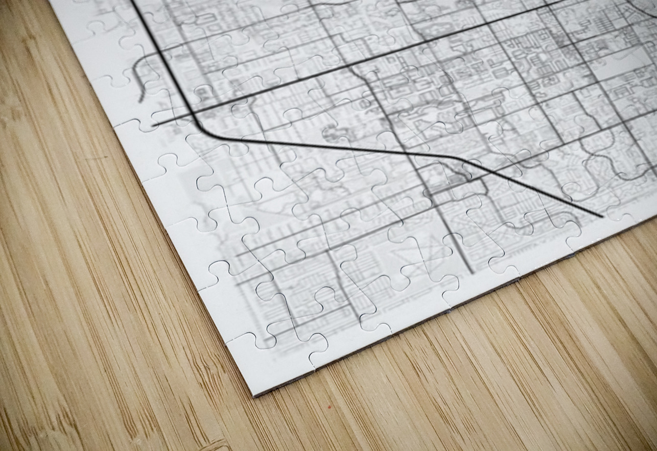 Melbourne portrait 2 3 CityMapsArt Puzzle