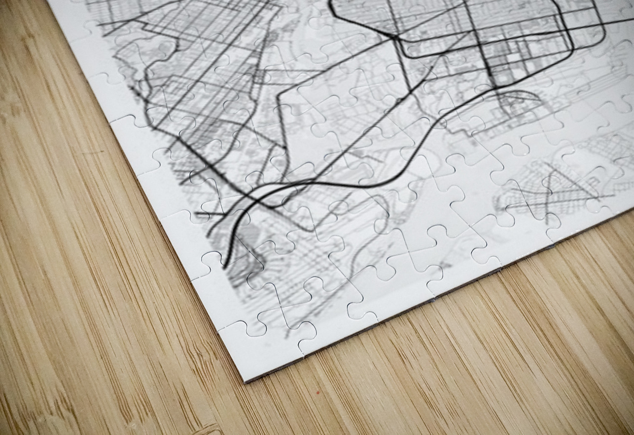 Philadelphia portrait 2 3 CityMapsArt Puzzle