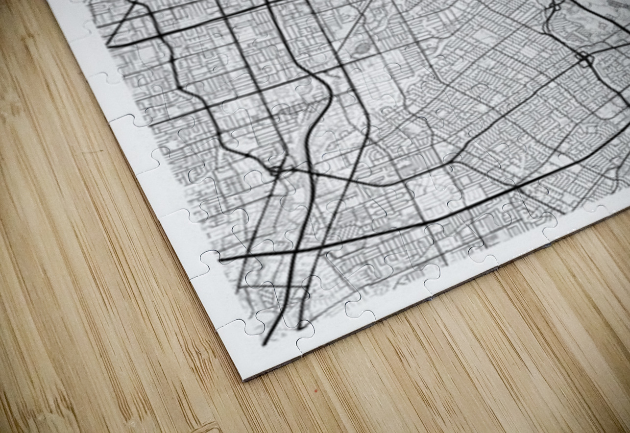 SiliconValley portrait 2 3 CityMapsArt Puzzle