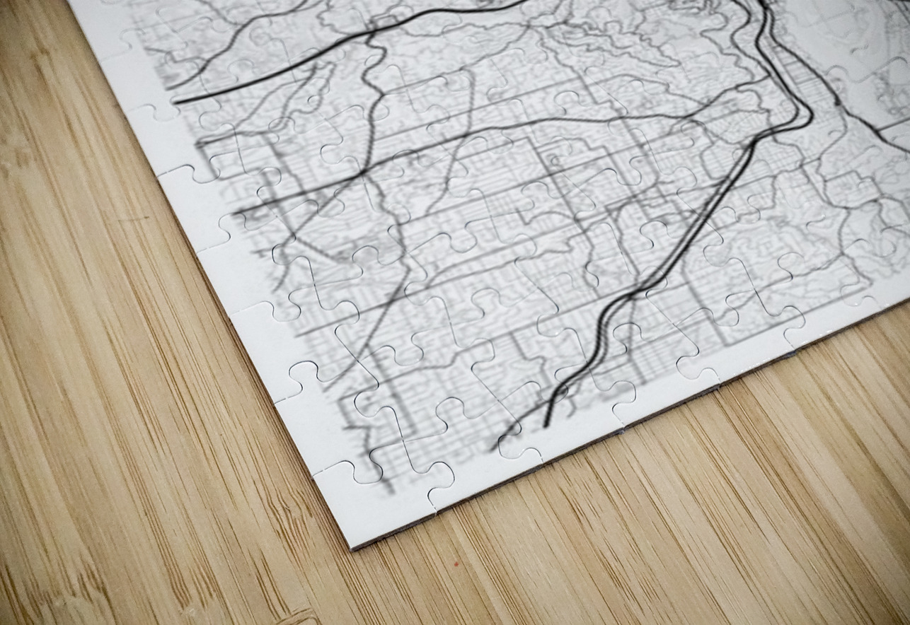 Portland portrait 2 3 CityMapsArt Puzzle