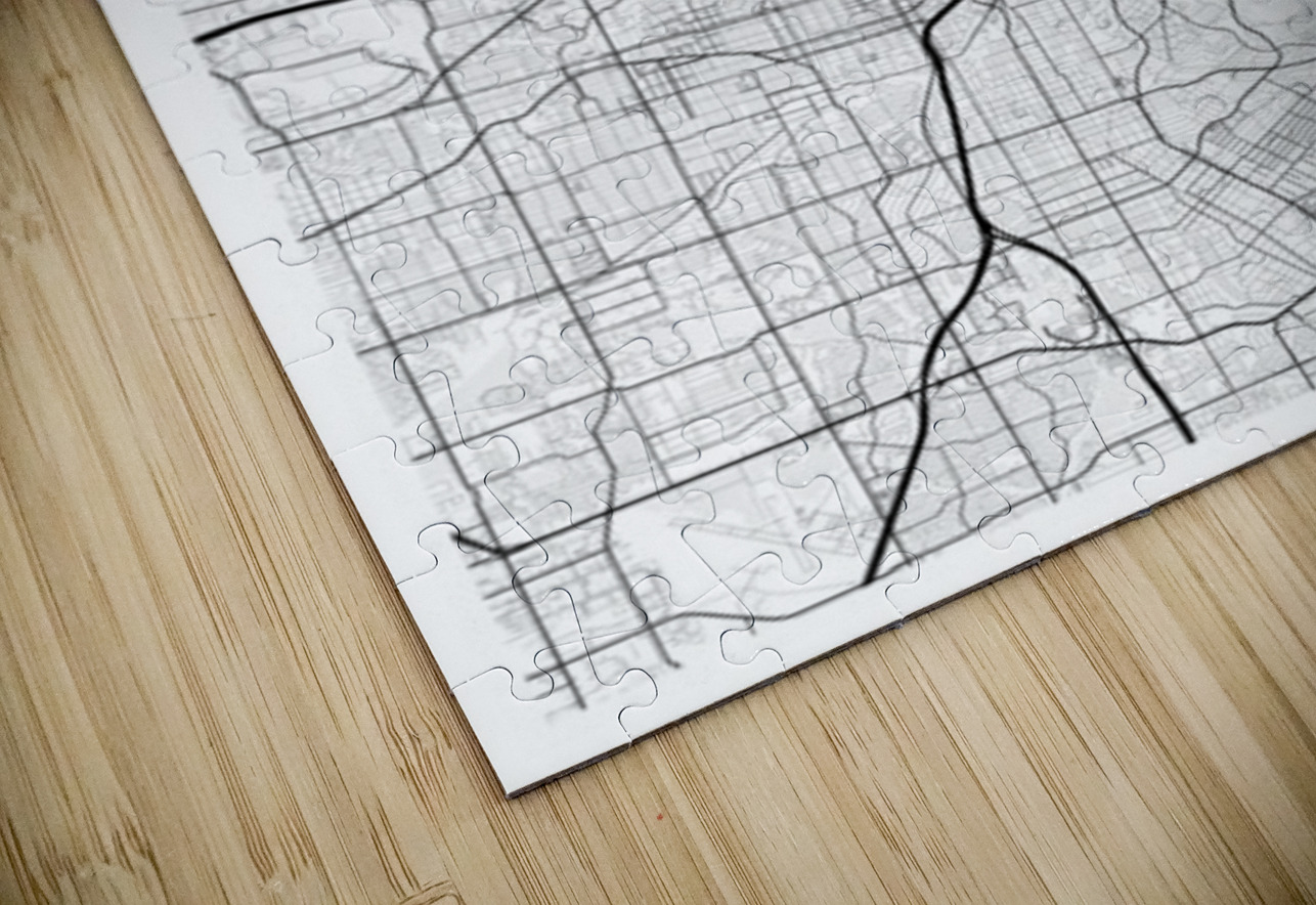 Dallas portrait 2 3 CityMapsArt Puzzle