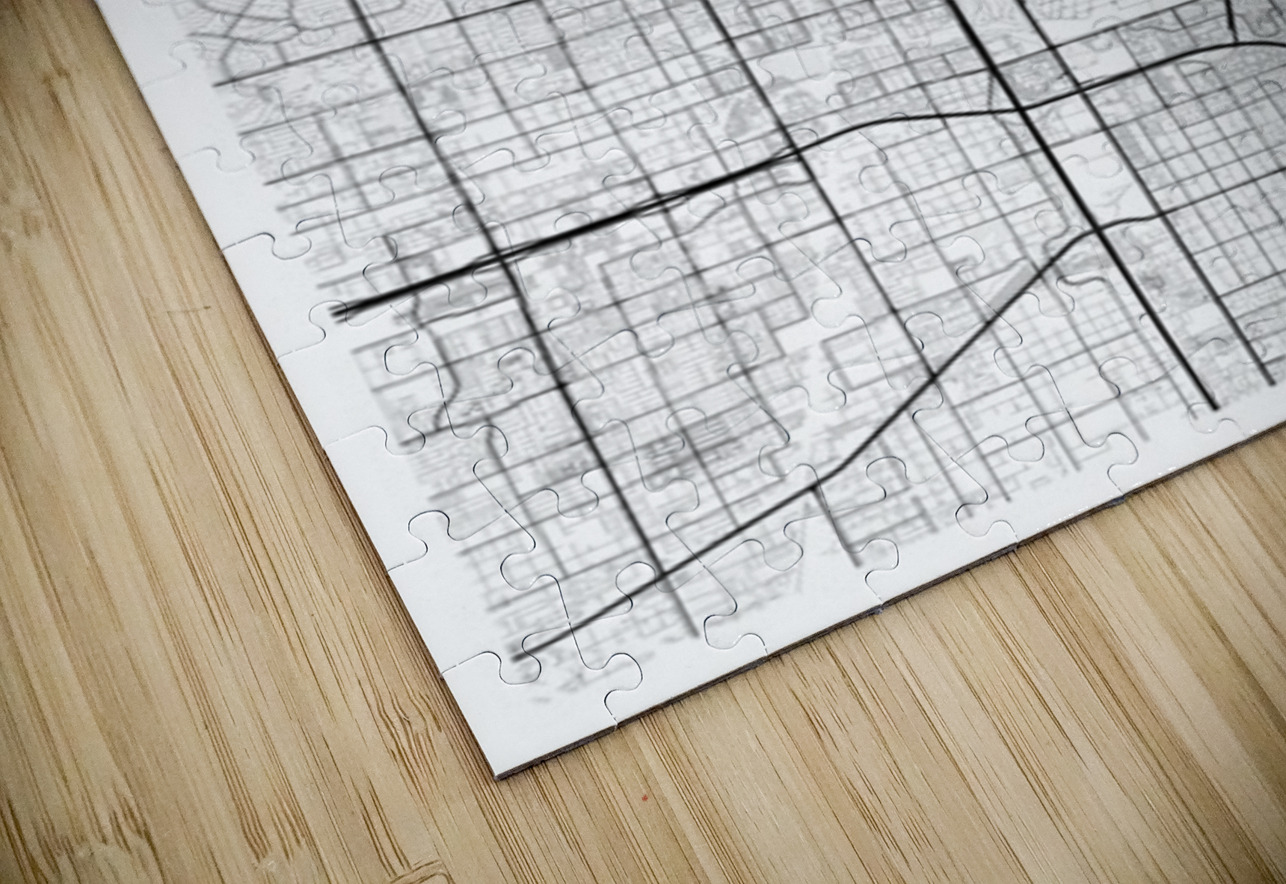 TheStrip portrait 2 3 CityMapsArt Puzzle