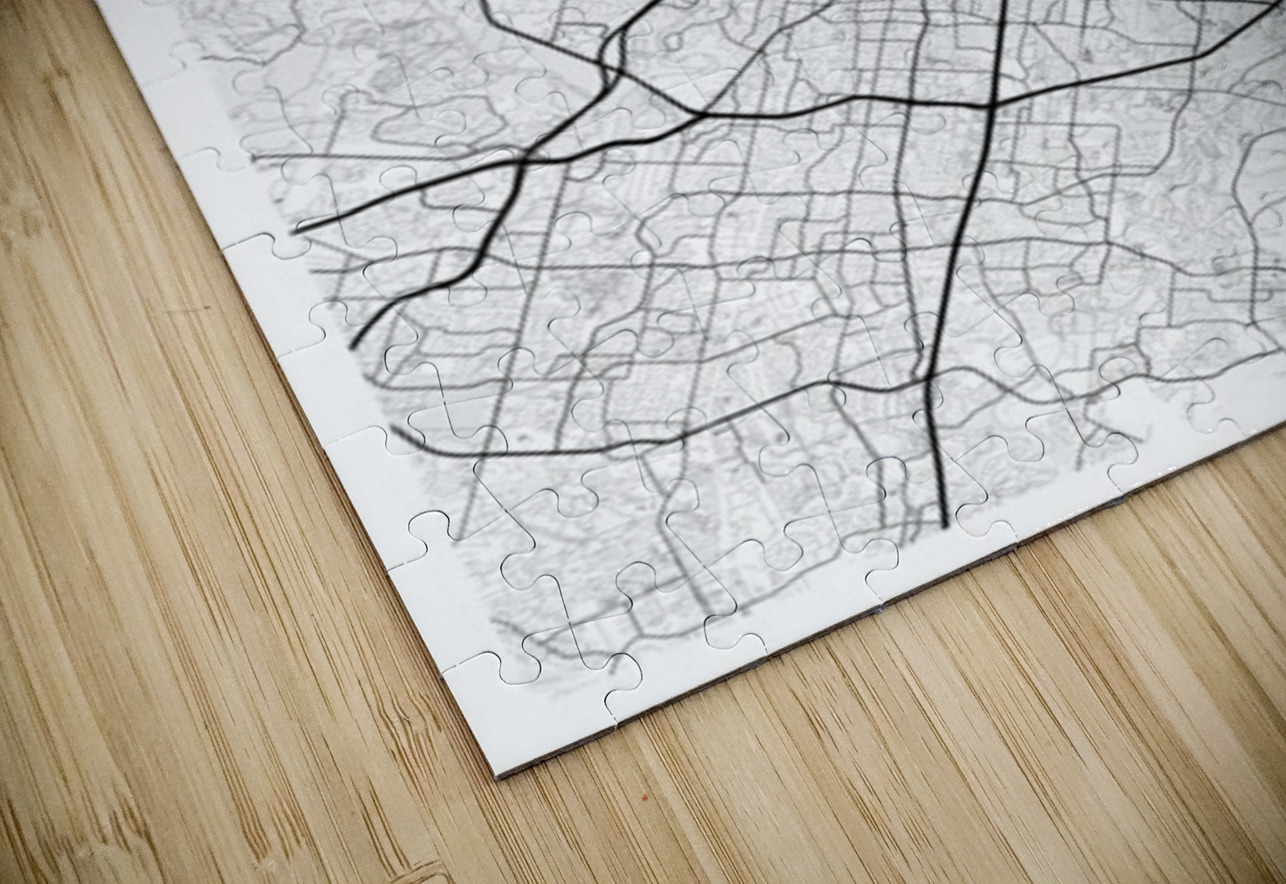 Austin portrait 2 3 CityMapsArt Puzzle