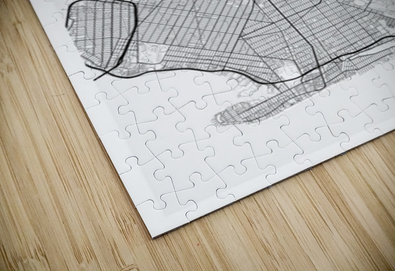 Brooklyn portrait 2 3 CityMapsArt Puzzle