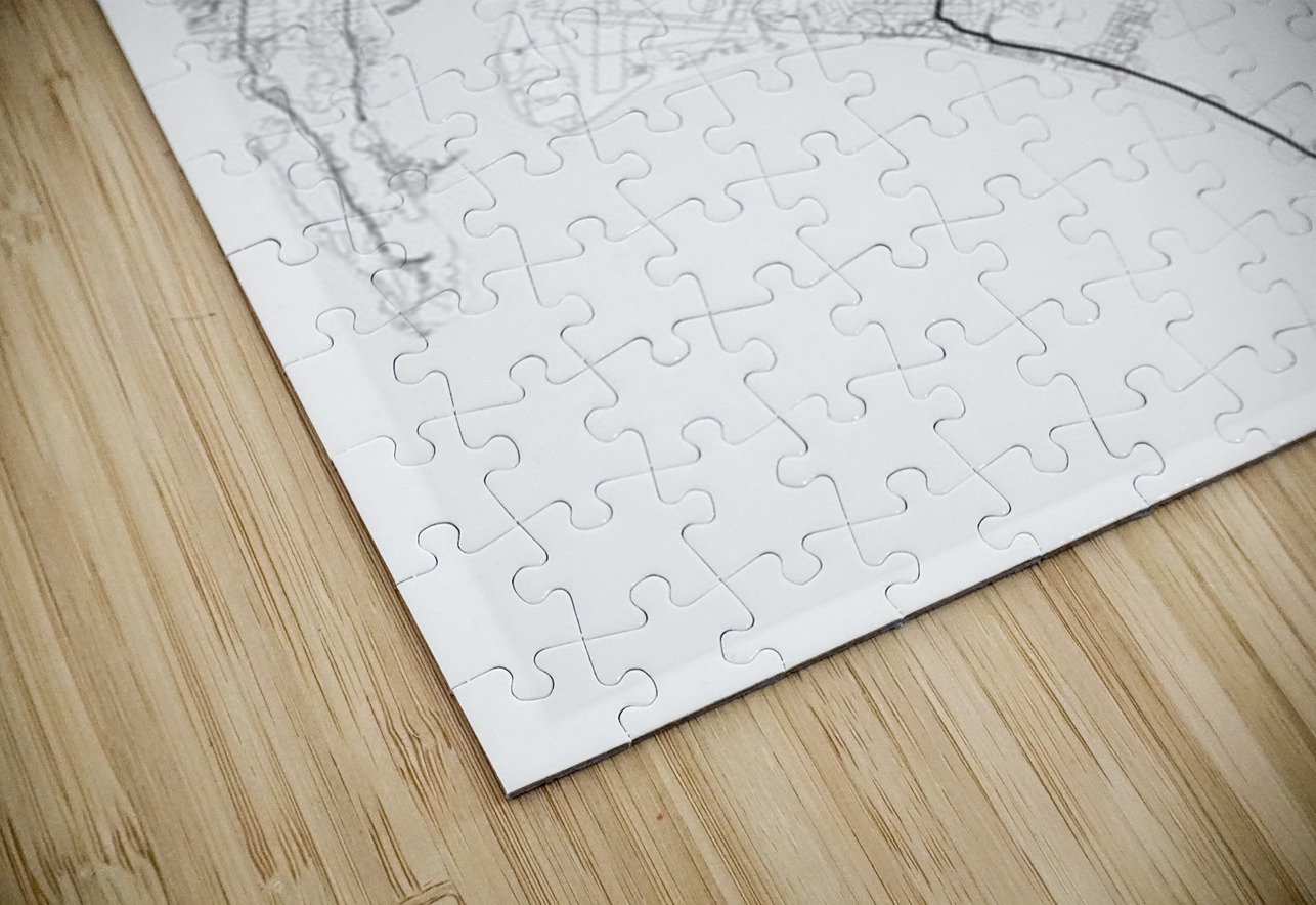 Gaslamp portrait 2 3 CityMapsArt Puzzle