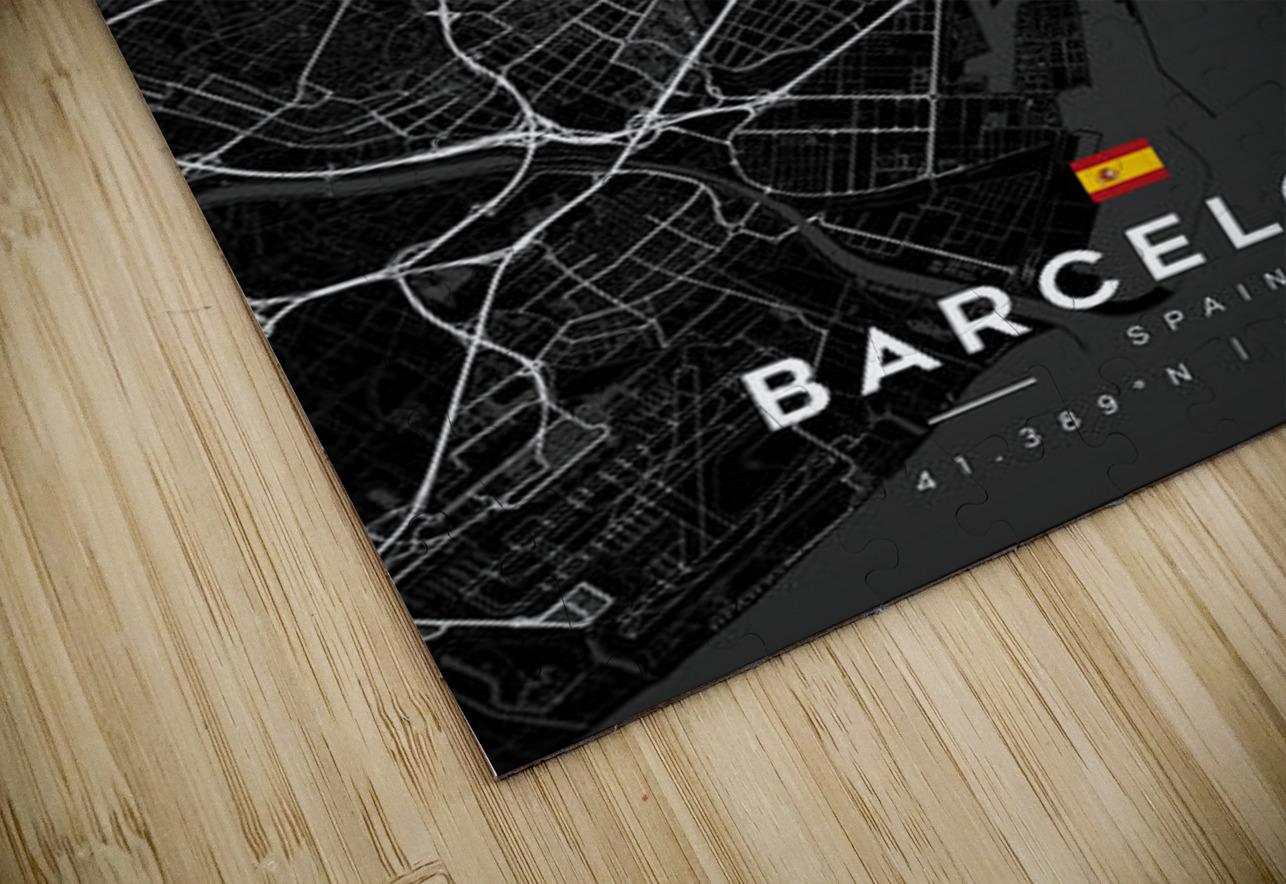Barcelona 39x55Inches 6 CityMapsArt Puzzle