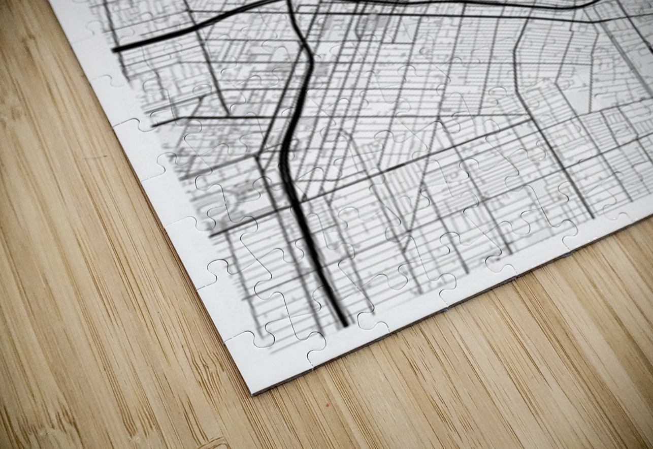 LosAngeles portrait 2 3 CityMapsArt Puzzle