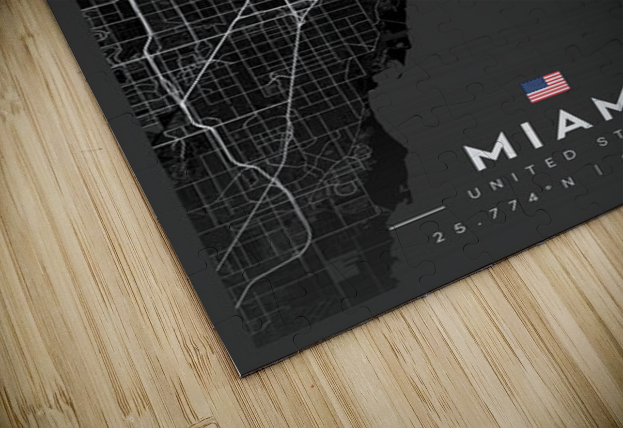 Miami 34x50Inches 1 CityMapsArt Puzzle