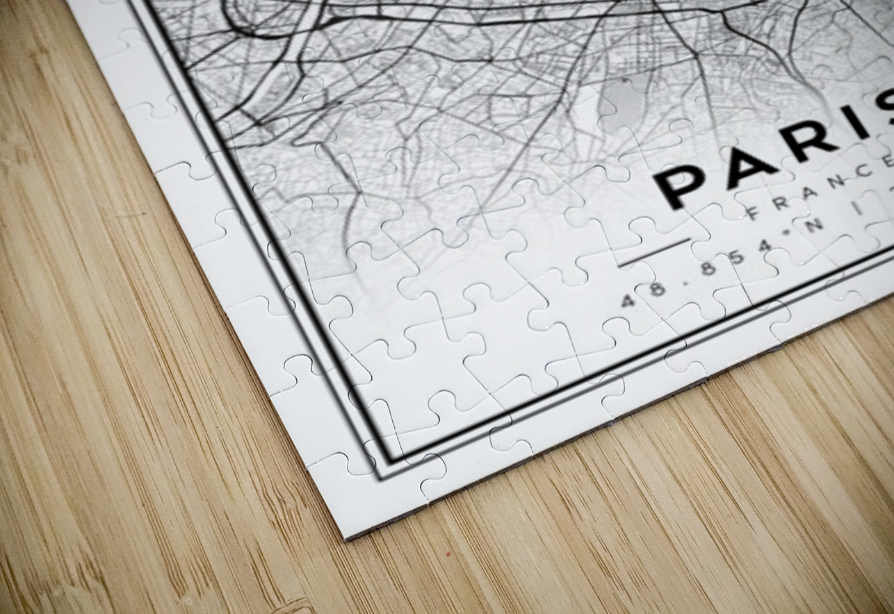 Paris portrait 2 3 CityMapsArt Puzzle