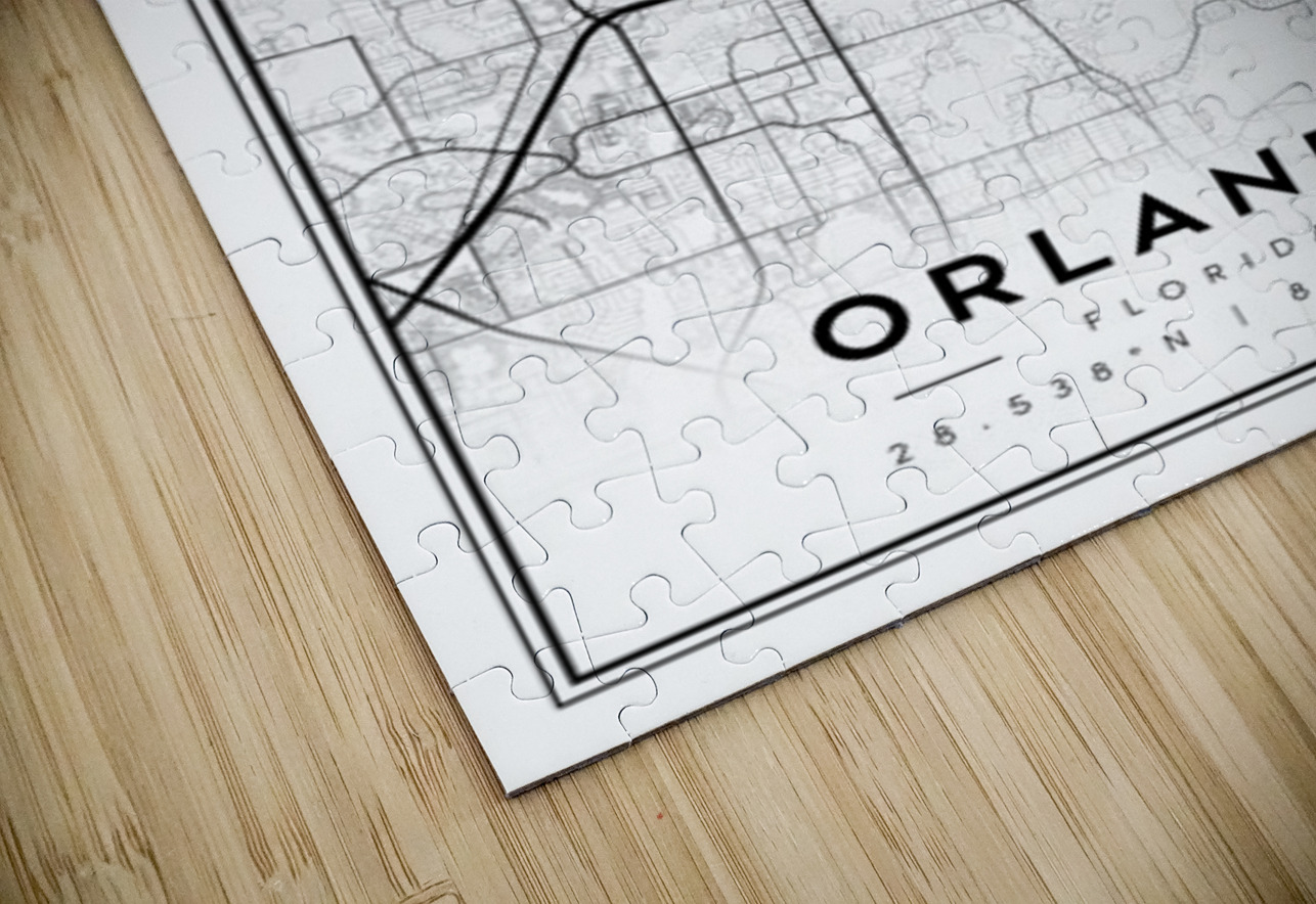 Orlando portrait 2 3 CityMapsArt Puzzle