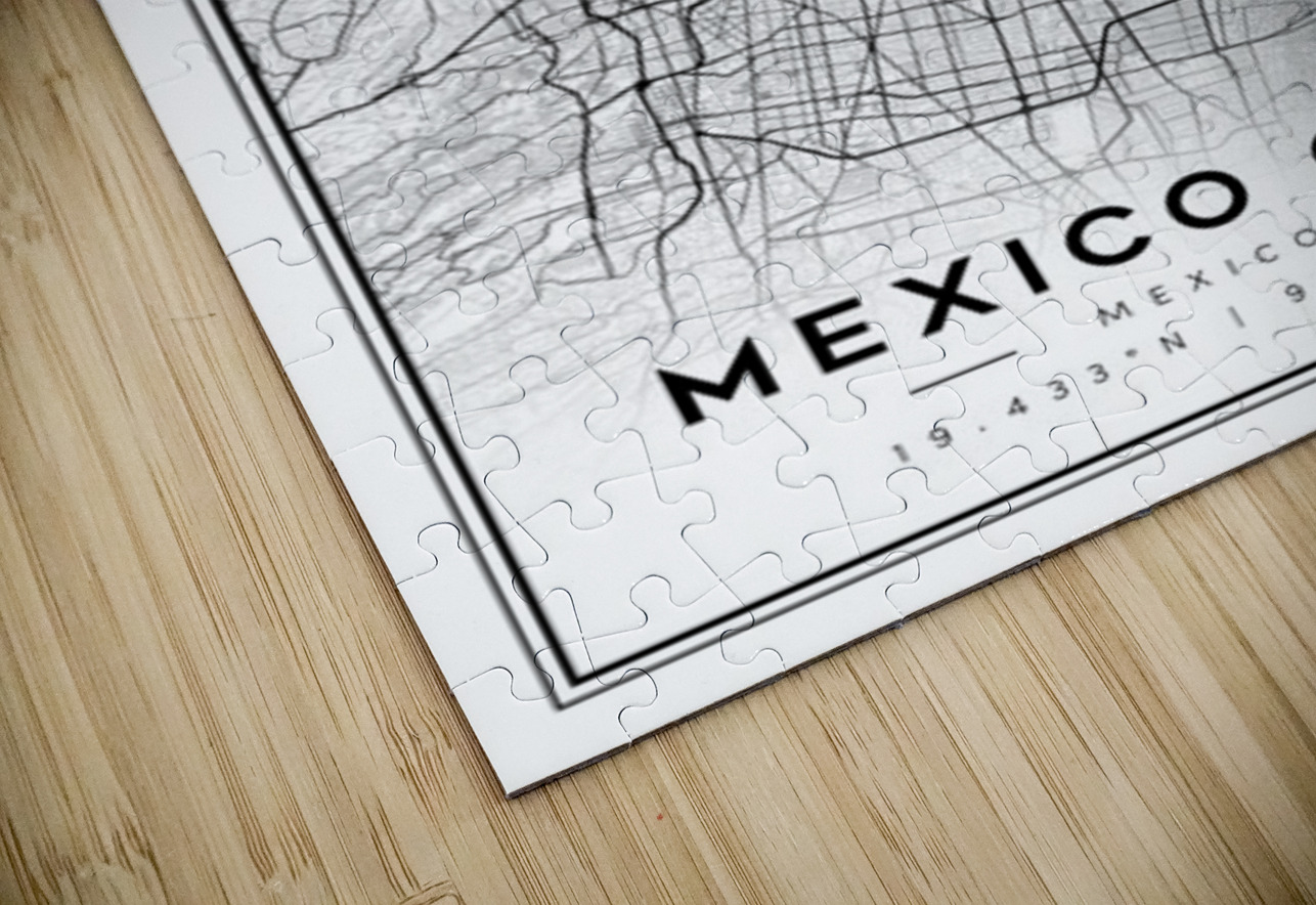 MexicoCity portrait 2 3 CityMapsArt Puzzle