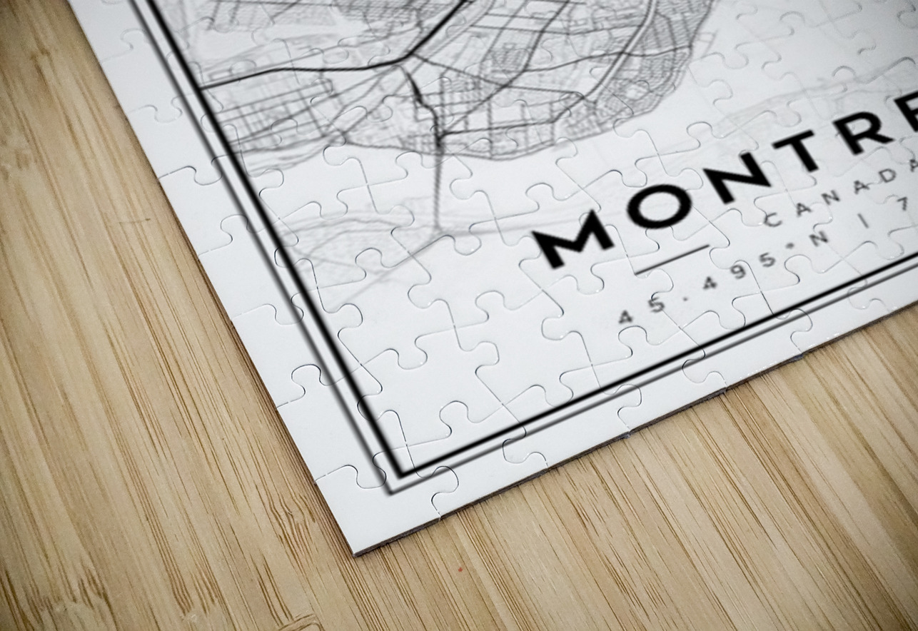 Montreal portrait 2 3 CityMapsArt Puzzle