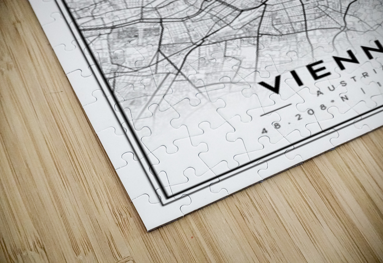 Vienna portrait 2 3 CityMapsArt Puzzle