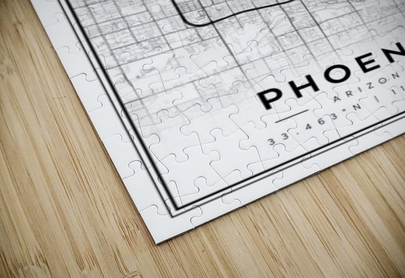 Phoenix portrait 2 3 CityMapsArt Puzzle