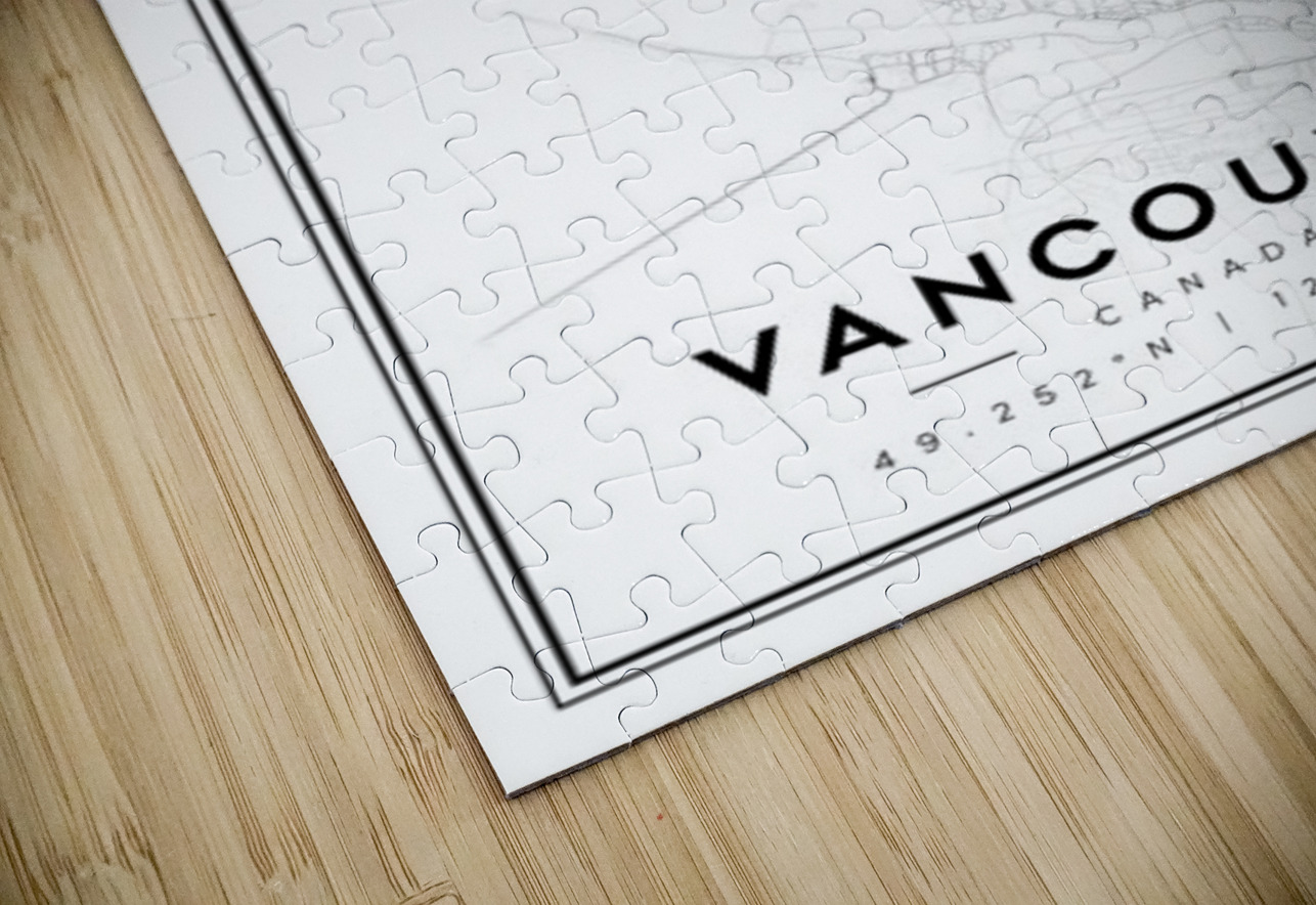 Vancouver portrait 2 3 CityMapsArt Puzzle