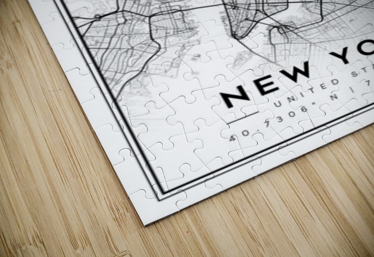 NewYork portrait 2 3 CityMapsArt Puzzle