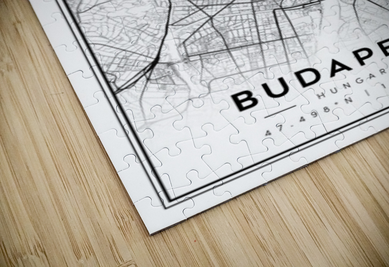 Budapest portrait 2 3 CityMapsArt Puzzle