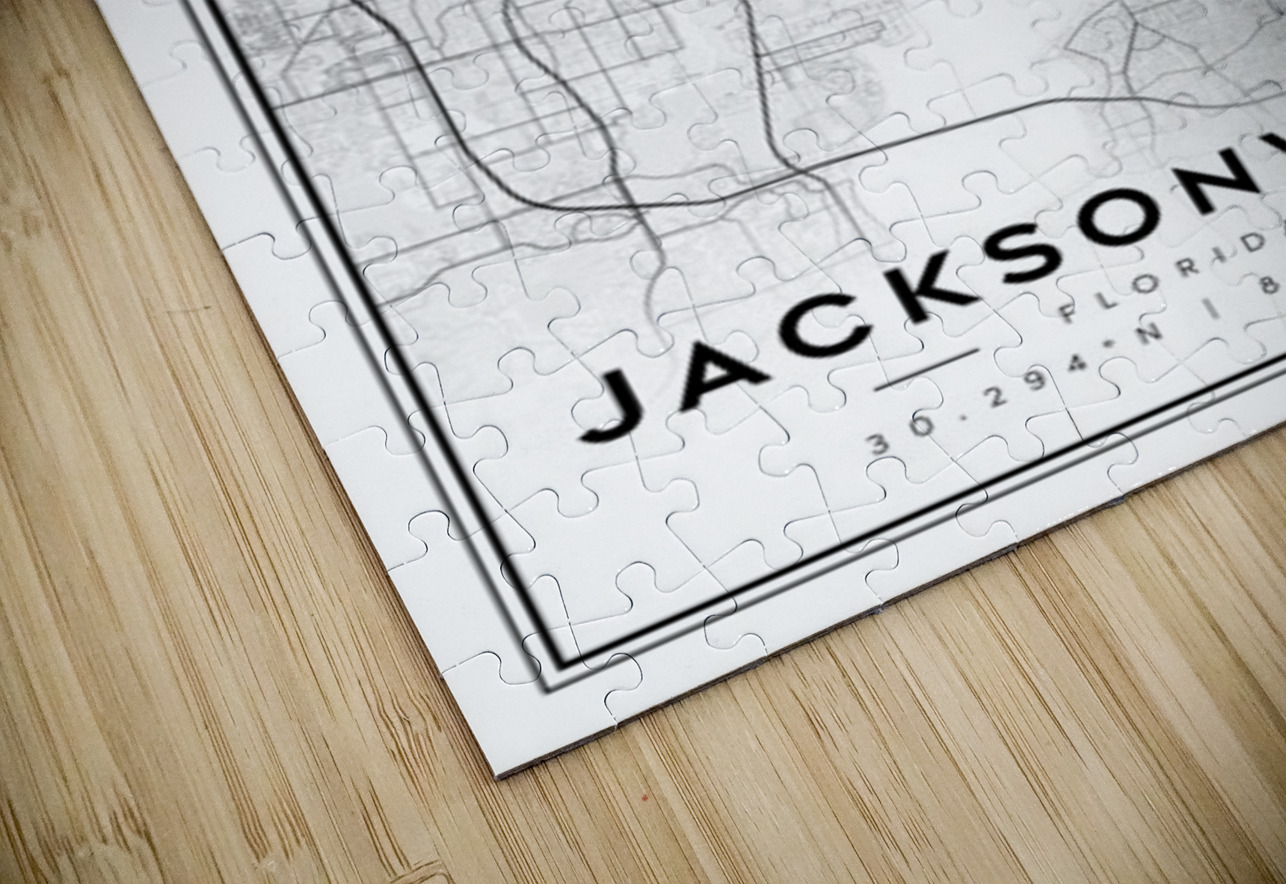 Jacksonville portrait 2 3 CityMapsArt Puzzle
