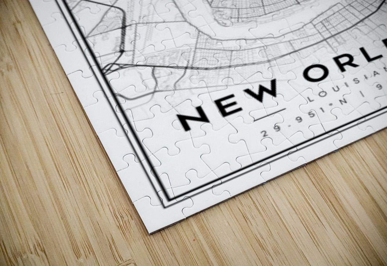 NewOrleans portrait 2 3 CityMapsArt Puzzle