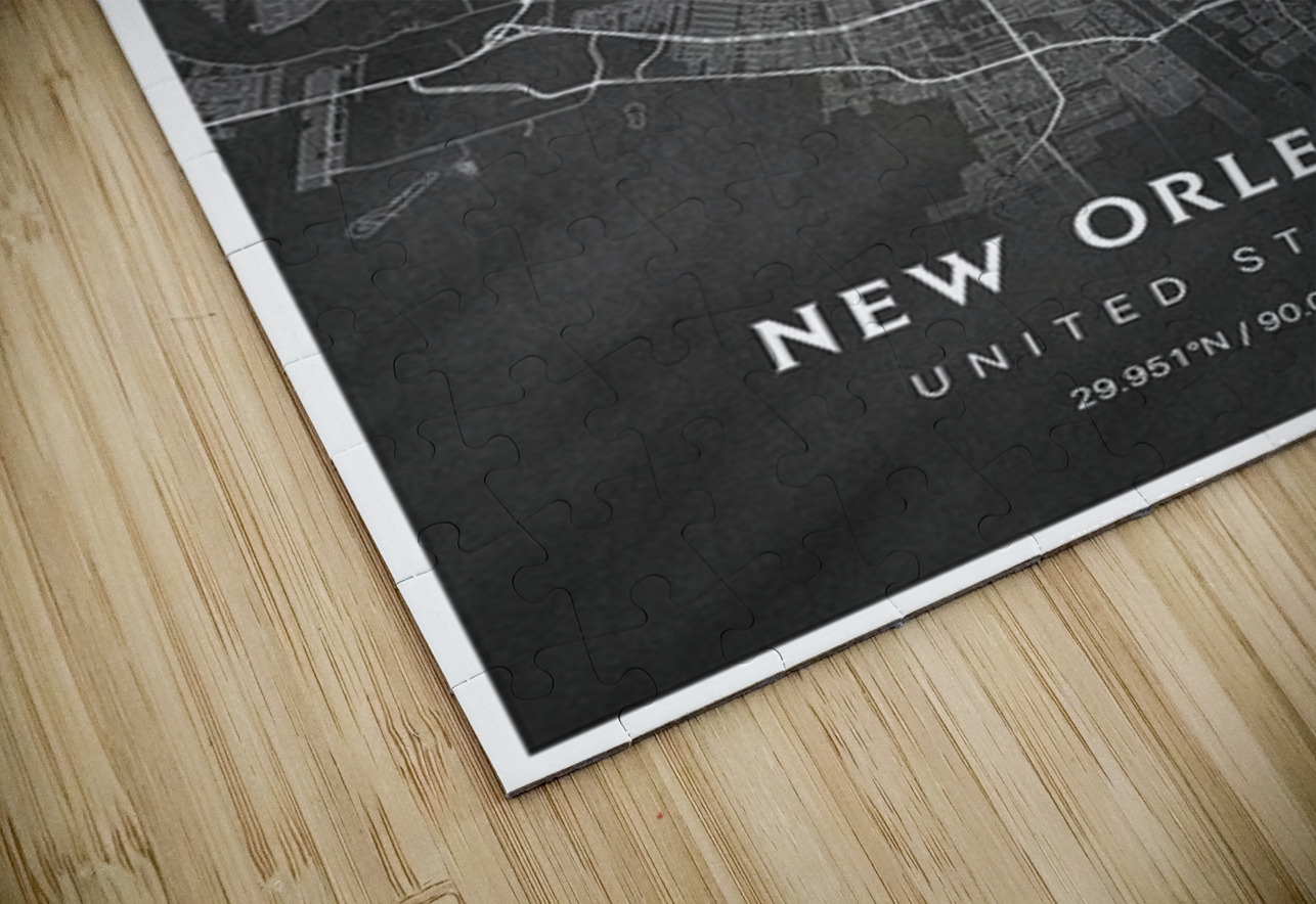 portrait 2 3 new orleans CityMapsArt Puzzle