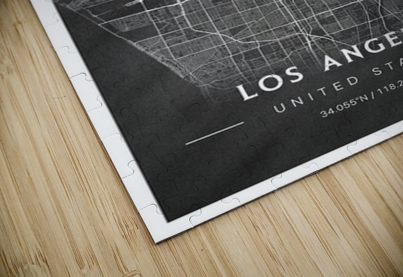portrait 2 3 los angeles CityMapsArt Puzzle