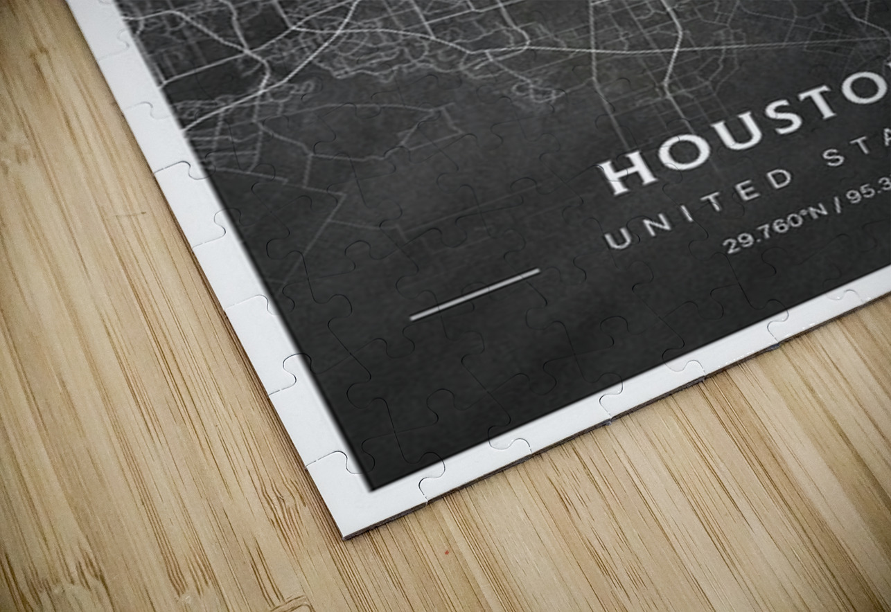 portrait 2 3 Houston CityMapsArt Puzzle