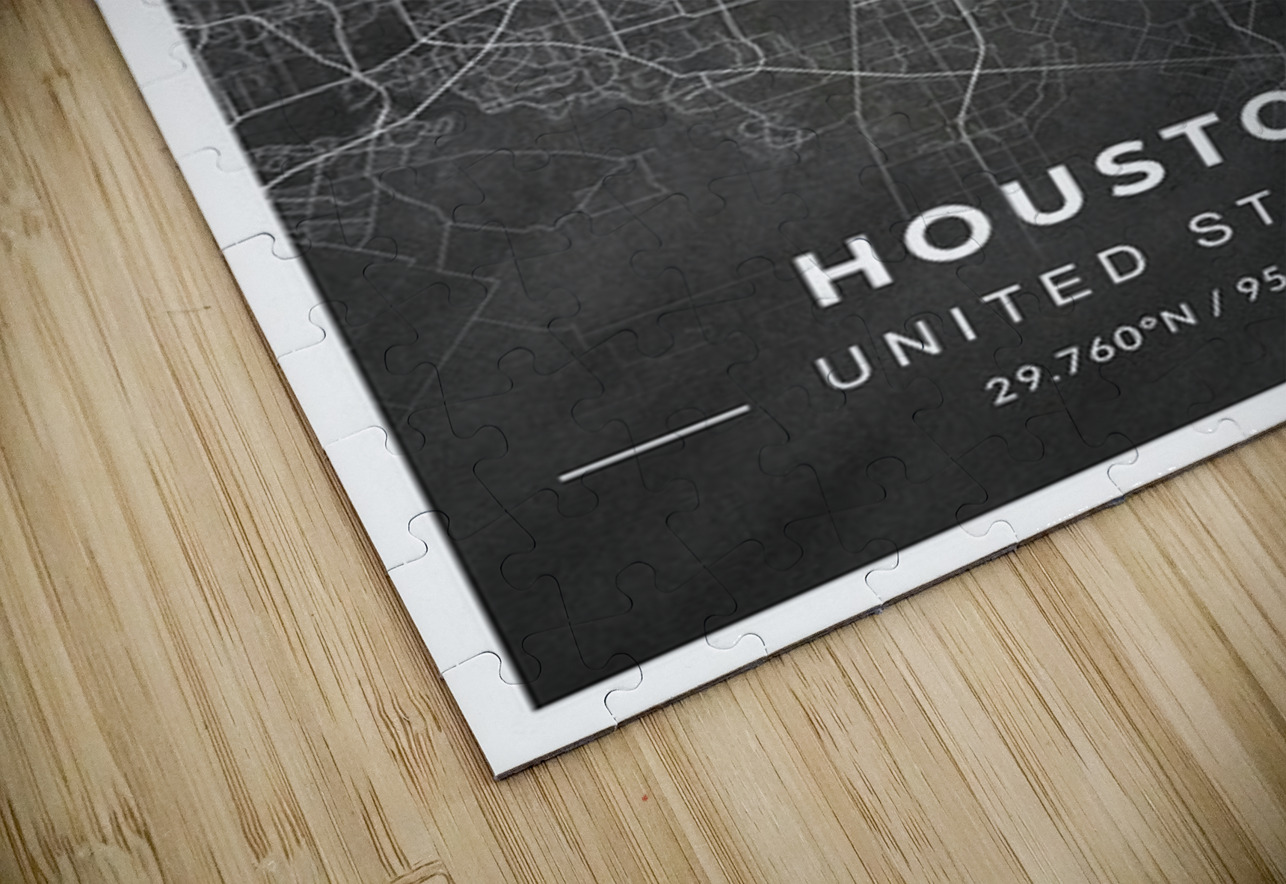 portrait 2 3 Houston CityMapsArt Puzzle